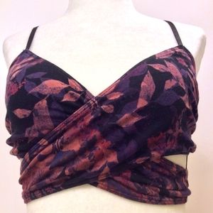 🥳Host Pick❣️ Free People Intimately Floral Print Longline Crop Top NWOT Size M